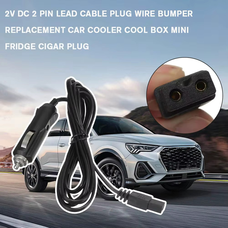 2 Pin Blei-Kabelstecker für 12/24 V Auto-Kühlschränke und Kühlboxen in Schwarz - Bild 5
