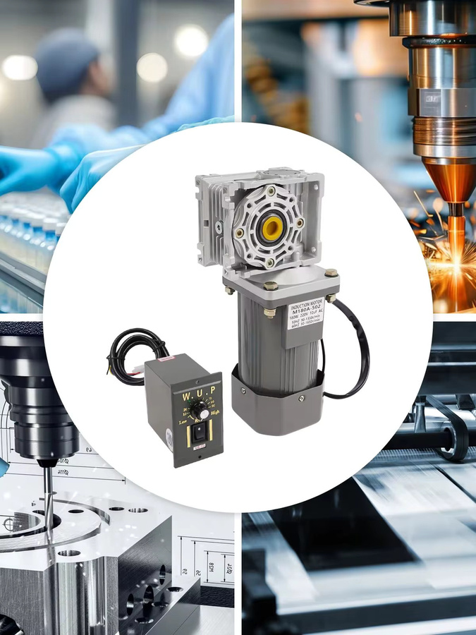 TOOL1SHOoo Schneckengetriebemotor 180W AC mit Drehzahlregler und 35NM Drehmoment in Grau - Bild 5