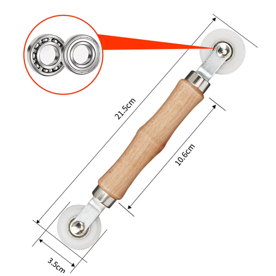 VIBRATITE Bildschirm-Installationswerkzeug Handkurbel-Roller für Fliegengitter und Fenster-Fliegengitter-Presswalze - Bild 3