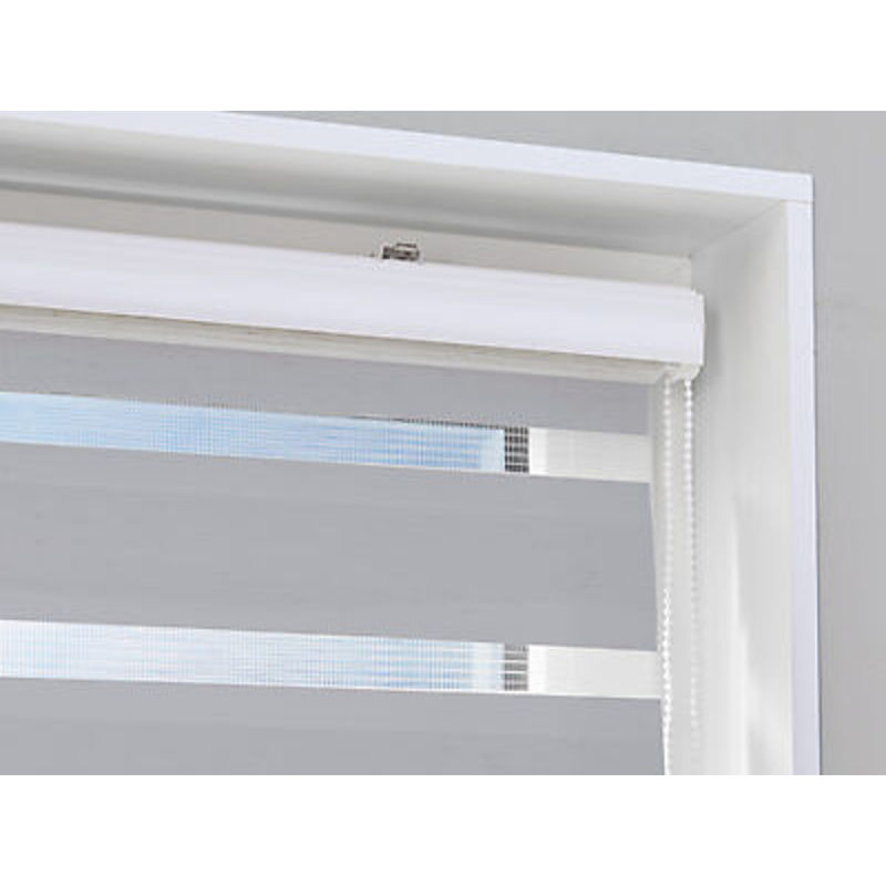 POCOline Doppelrollo Day & Night mit Blende Easy-Fix in Silber, B: 45 cm, H: 160 cm - Bild 3