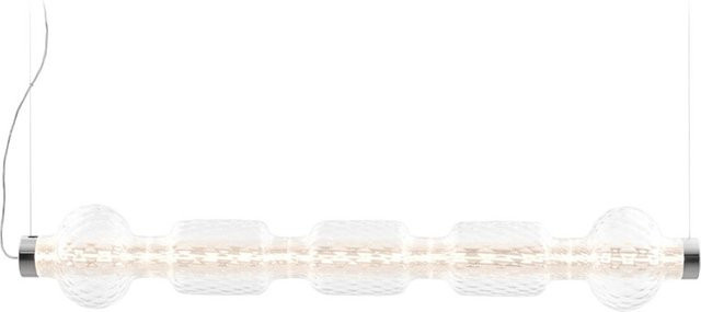 Artemide Alambicco Sospensione LED-Pendelleuchte in Silber mit transparentem Glas und warmweißem Licht (3000K) - Bild 1