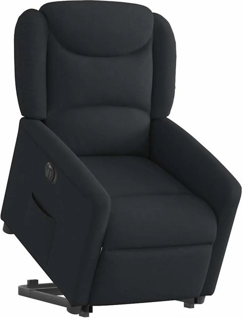 vidaXL Elektrischer Relaxsessel mit Aufstehhilfe in Schwarz aus Stoff - Bild 1