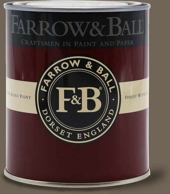 Farrow & Ball Modern Eggshell Wandfarbe Salon Drab 290 in Braun und Grau, 2,5 l - Bild 1