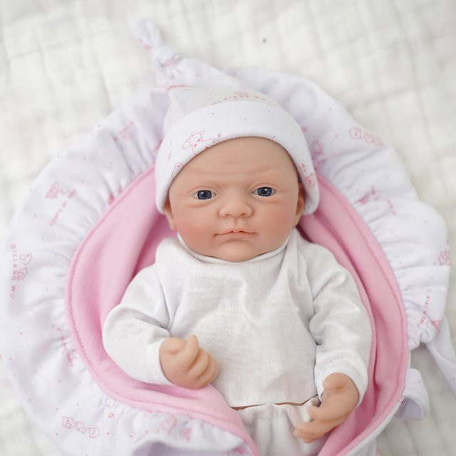 Miaio Micro Preemie Ganzkörper-Silikon-Babypuppe, Mädchen Luna & Junge Toby, 2-teiliges Set - Bild 1