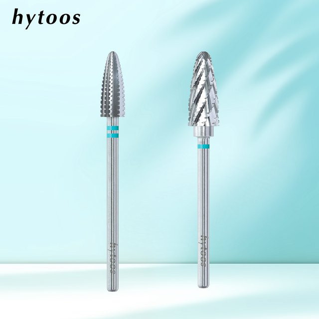 HYTOOS Tornado Hartmetall Nagel Bohrer Bits, Metallic - Bild 1