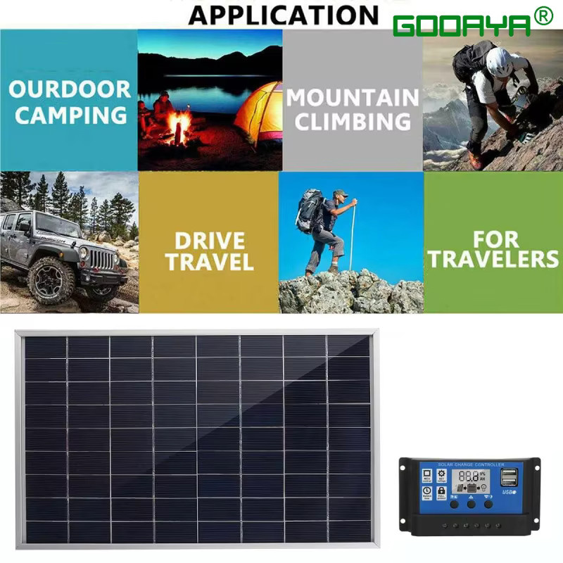 SNQP Solarpanel Set mit 100 A Controller für Camping, Wohnmobil und Zuhause, 12 V Photovoltaik Power Bank Kit mit Schnellladegerät, 300 W/600 W - Bild 5