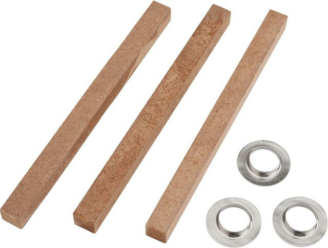 GLOREX Outdoor-Dochte mit Fuß, 3 Stück, braun, Vierkant, 10 x 10 mm - Bild 1