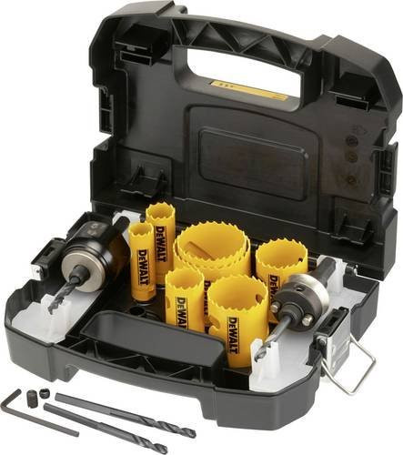 DeWalt Lochsägen-Set BIM Sanitär aus Bimetal, 11-teilig, Gelb - Bild 1