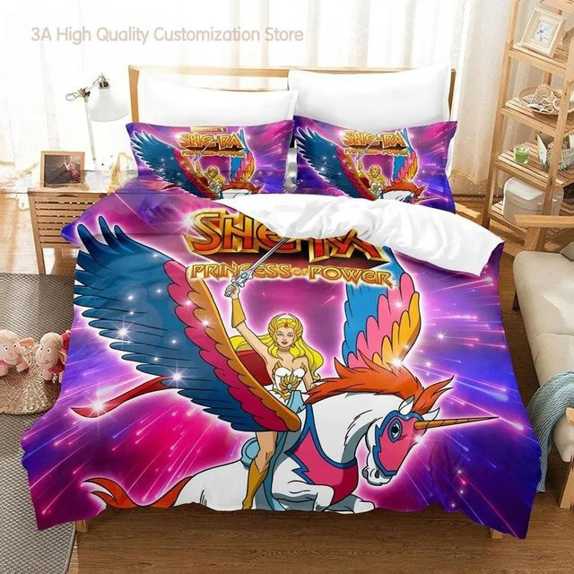 She Ra und die Prinzessinnen der Macht Bettwäscheset 3D Design Single, Breite: 140 cm, Länge: 210 cm - Bild 1