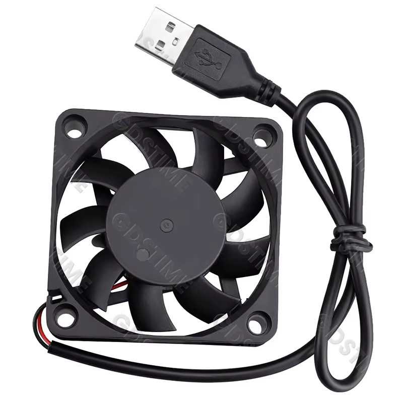 Gdstime Axiallüfter 6015 Schwarz, bürstenloser DC-Abluftlüfter für PC und CPU-Kühlung, B/T/H: 6,0 x 6,0 x 1,5 cm - Bild 3