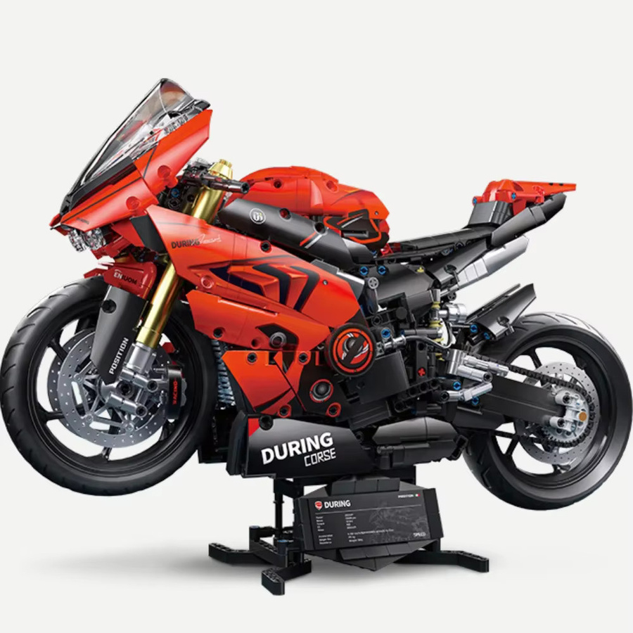 TOYLINX Super Bausteine Motorrad, Bausatz, 1:5 Maßstab - Bild 6