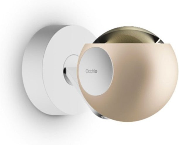 Occhio io 3d pico up C LED-Wand- und Deckenleuchte in Weiß matt mit Gold mattem Kopf und warmweißem Licht (2700K) - Bild 1