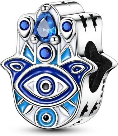 Charm 925 Silber, Perle, Zirkonia, Damen - Bild 1