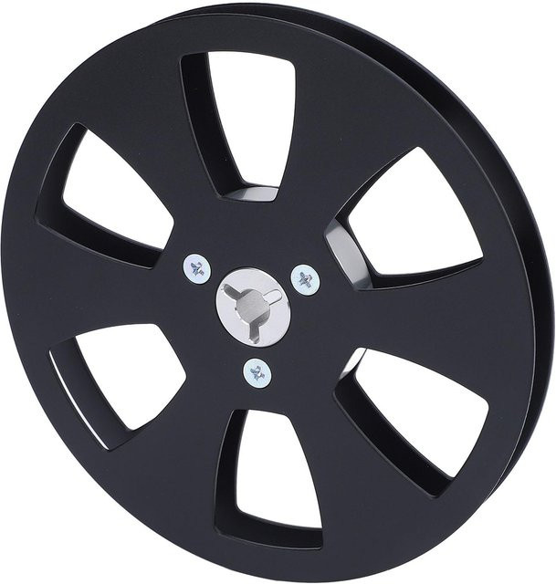DIYelecs Leere Tonbandspule 14,5 Zoll aus Aluminiumlegierung mit 6 Löchern für ReVox, Blau/Schwarz - Bild 1