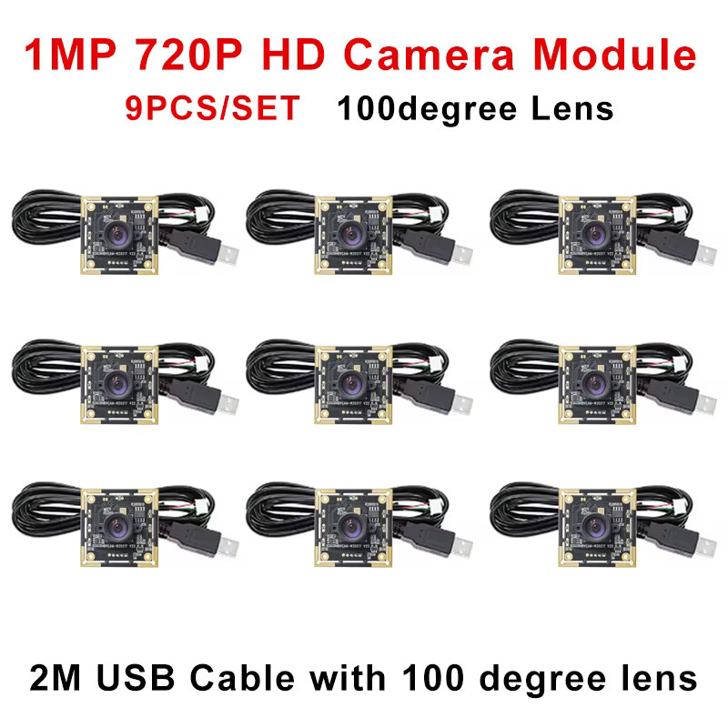HBVCAM USB-Kameramodul OV9732 mit 1MP Auflösung und 2M Kabel in Schwarz für Autodart-Bewertungssysteme - Bild 3