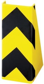 Bito Anfahrschutz verzinkt in Gelb-Schwarz B/T/H: 27,7 x 19,6 x 40,0 cm - Bild 1