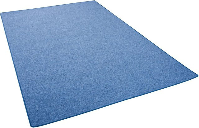 Snapstyle Feinschlingen Velour Teppich Strong Blau B: 80 cm, L: 400 cm - Bild 1