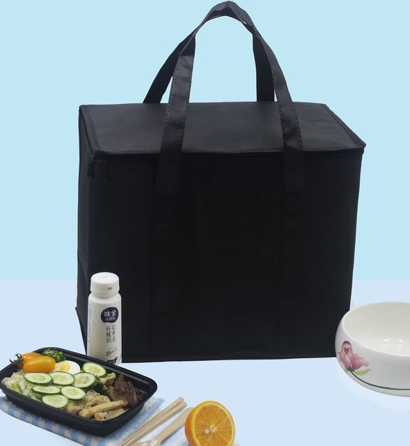 Homefish XL Isolierte Kühltasche in Schwarz für Lebensmittel und Pizza - Bild 1