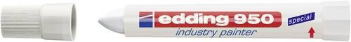 Edding 950 Industry Painter Industriemarker in Weiß mit Bullet-Spitze - Bild 1