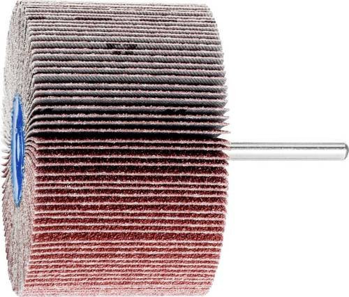 PFERD Korund Fächerschleifer A60 für Feinschliff und Finish, Durchmesser: 80 mm, Breite: 50 mm, Schaft-Durchmesser: 6 mm, 10 Stück, Multicolor - Bild 1