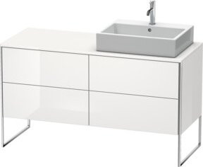 Duravit Waschtischunterschrank XSquare in Weiß Hochglanz, B/T/H: 140 x 53,8 x 77,8 cm - Bild 1