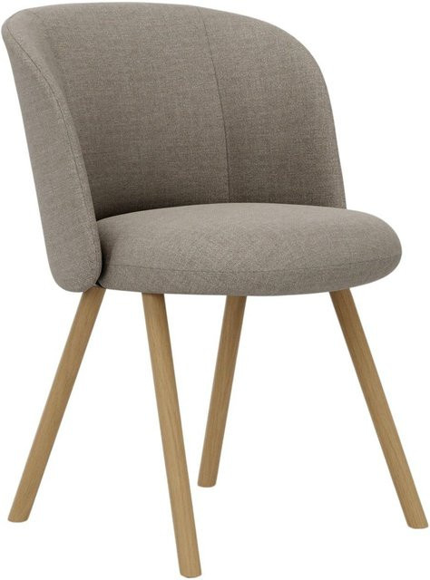 Vitra Mikado Stuhl mit Eichengestell und beige Polsterung - Bild 1
