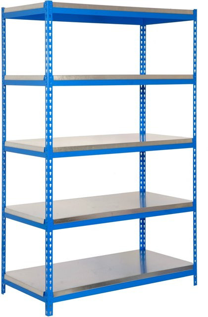 PROREGAL Schwerlastregal Metal Yeti Light Five Blau H x B x T: 200 x 120 x 60 cm - Bild 1