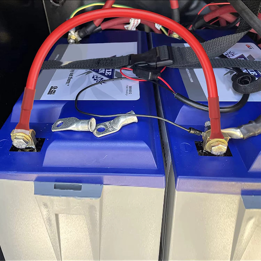 2AWG New Energy Fahrzeug-Batterie-Verbindungskabel und Verlängerungskabel für Wechselrichter und Solar-Zubehör in Rot und Schwarz - Bild 6