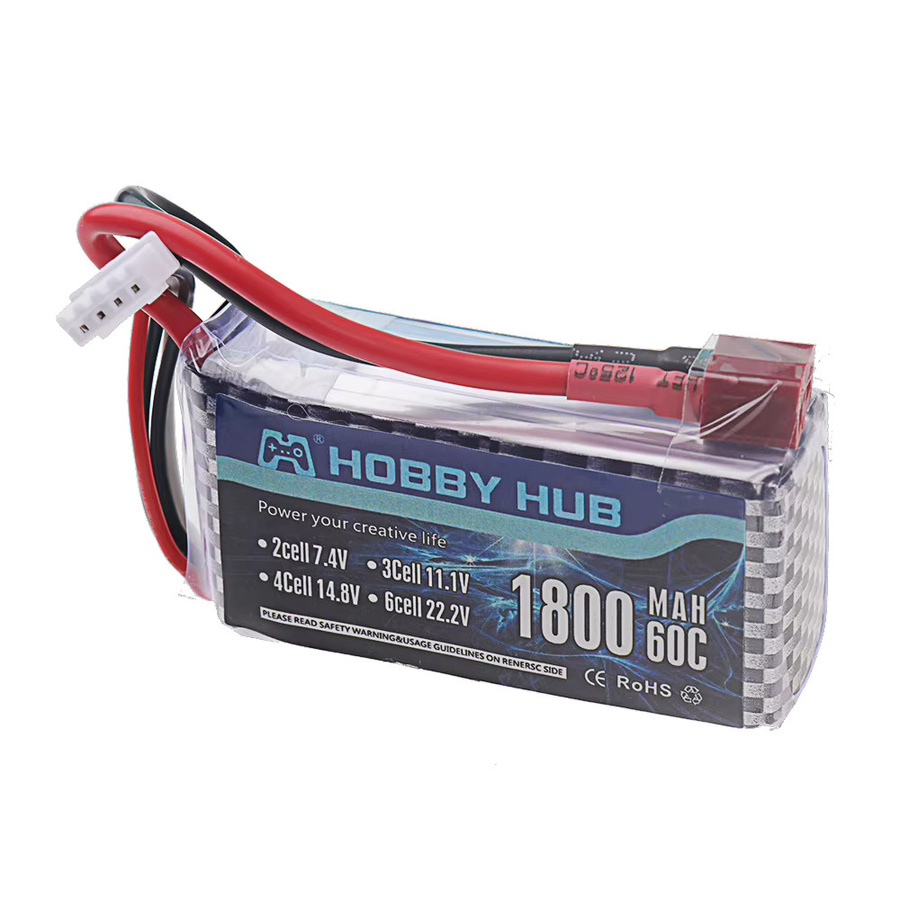 GAOLAG LiPo Akku 3S 1800mAh 11.1V mit XT30 XT60 oder JST Stecker für RC Drohnen, Autos und Boote, Multicolor - Bild 2