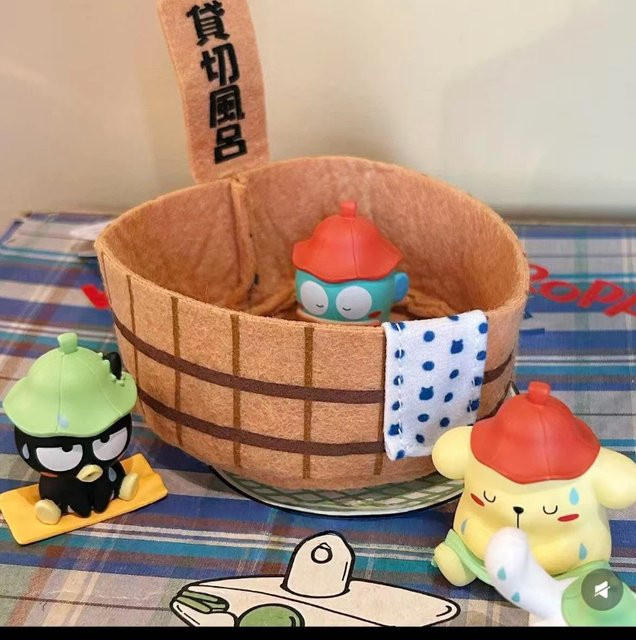 Sanrio Cartoon Blind Box Steam Sauna Serie, Ornament, Tiere - Bild 1