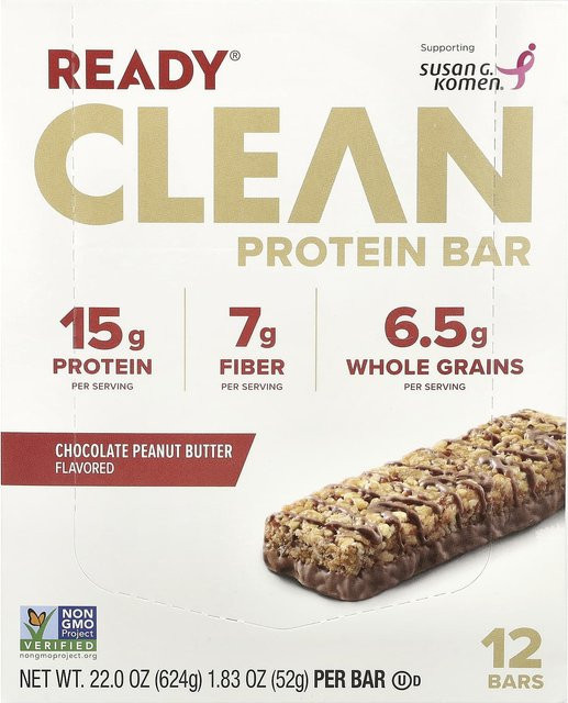 Ready Clean Proteinriegel Schokolade Erdnussbutter 12 x 52 g - Bild 1