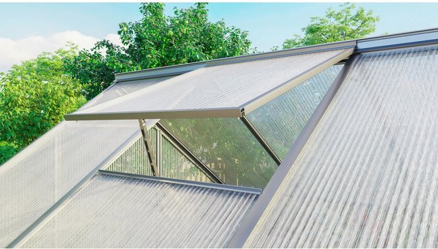 Vitavia Alu-Dachfenster Triton für Gewächshäuser, Aluminium eloxiert, Silber, B/H: 61,5 x 61,0 cm - Bild 1