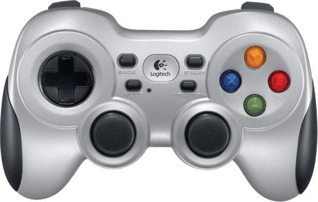Logitech F710 Wireless Gamepad für PC mit 10 Tasten in Schwarz, Grau und Silber - Bild 1