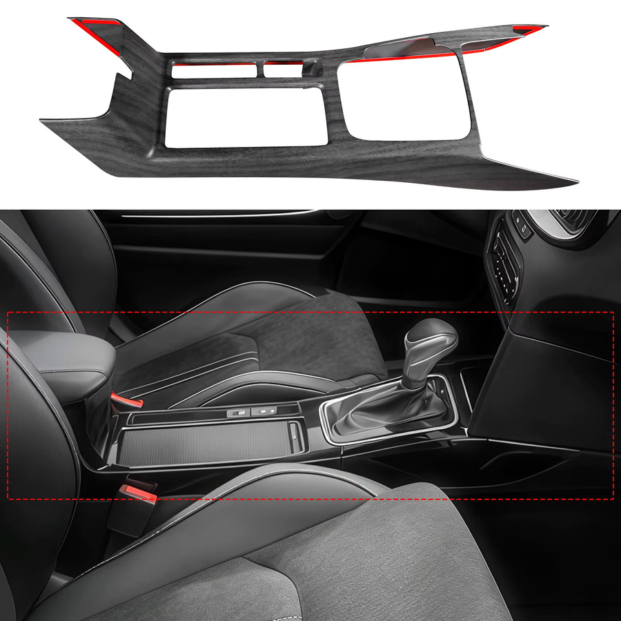 Mittelkonsolen-Zierleiste Schalthebelabdeckung für Kia Ceed XCeed 2020-2025 in Schwarz von ZHEN YI TIE - Bild 1