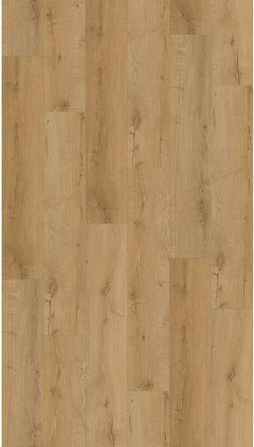 Decoflooring Klick-Vinylboden Eiche Farum in Holzoptik mit integrierter Trittschalldämmung, Braun - Bild 1