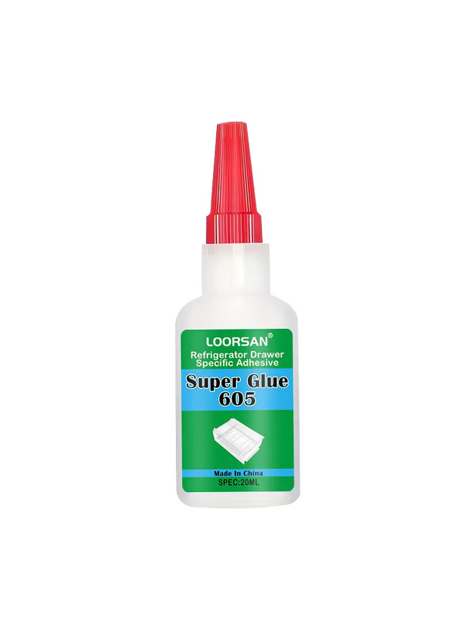 LOORSAN Superkleber 605 Reparaturkleber für Kühlschrank-Schubladen und Kunststoffteile, tieftemperaturbeständig - Bild 5