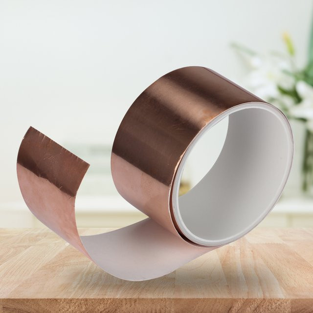 Leitfähiges Kupferfolienband in Gold zur EMI-Abschirmung und Beseitigung elektromagnetischer Störungen für deine E-Gitarre - Bild 1