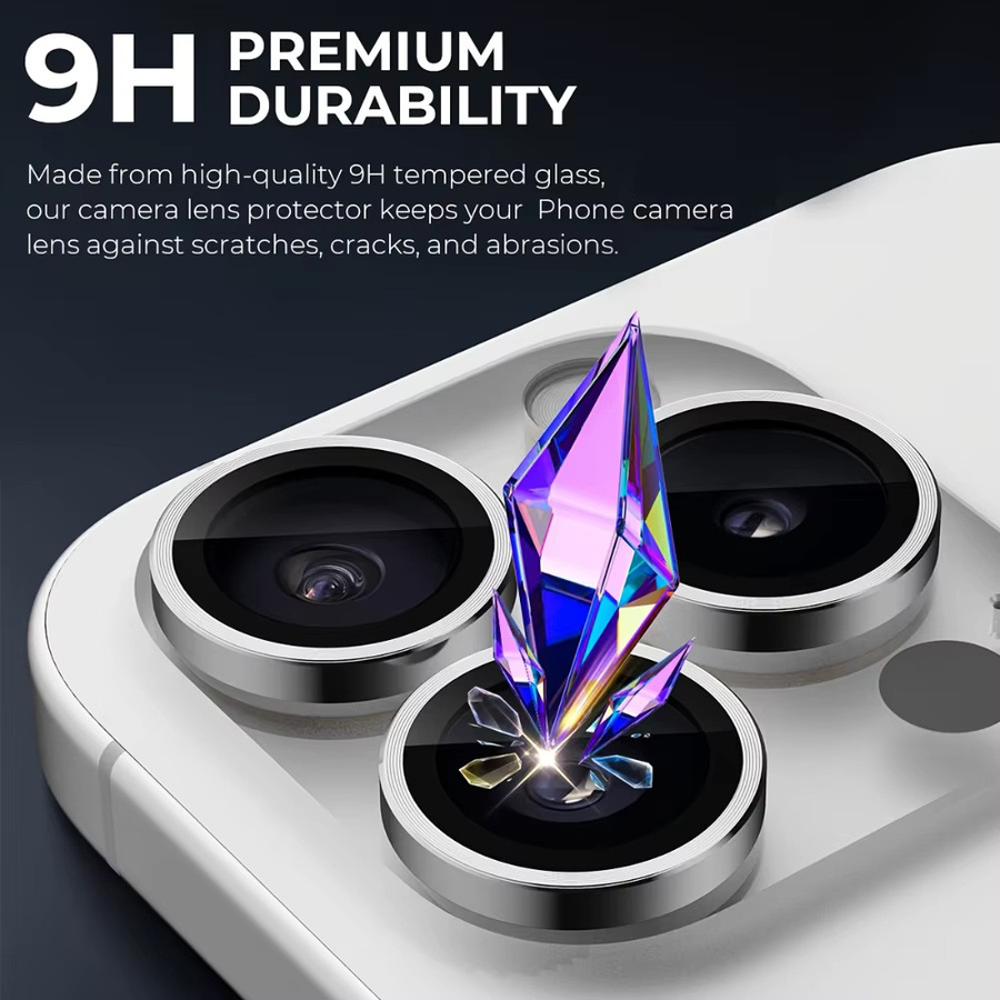 NNBILI 10er-Pack Ultra HD Kameraobjektivschutz für iPhone 17 16 15 14 13 12 11 Pro Max, transparent, kratzfest - Bild 4