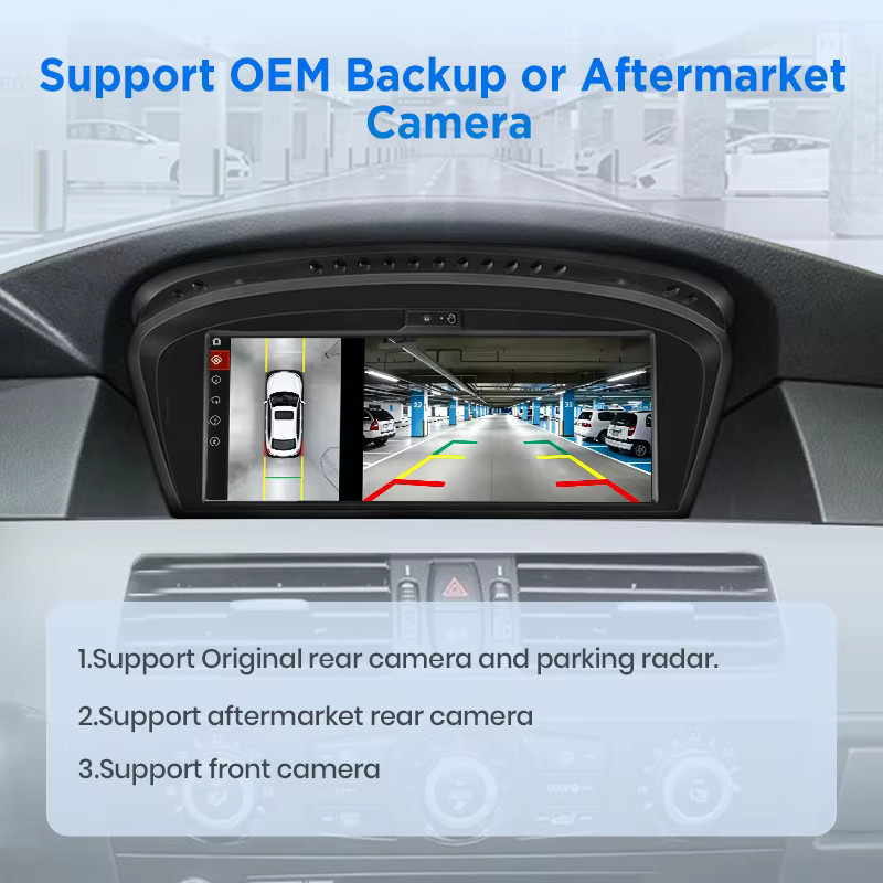 Junsun Linux Wireless Carplay und Android Auto Autoradio mit Bluetooth und GPS Navigation für BMW 3er E90 E91 E92 E93 sowie 5er E60 E61 E62 E63 E64 CCC CIC Modelle in Schwarz - Bild 6