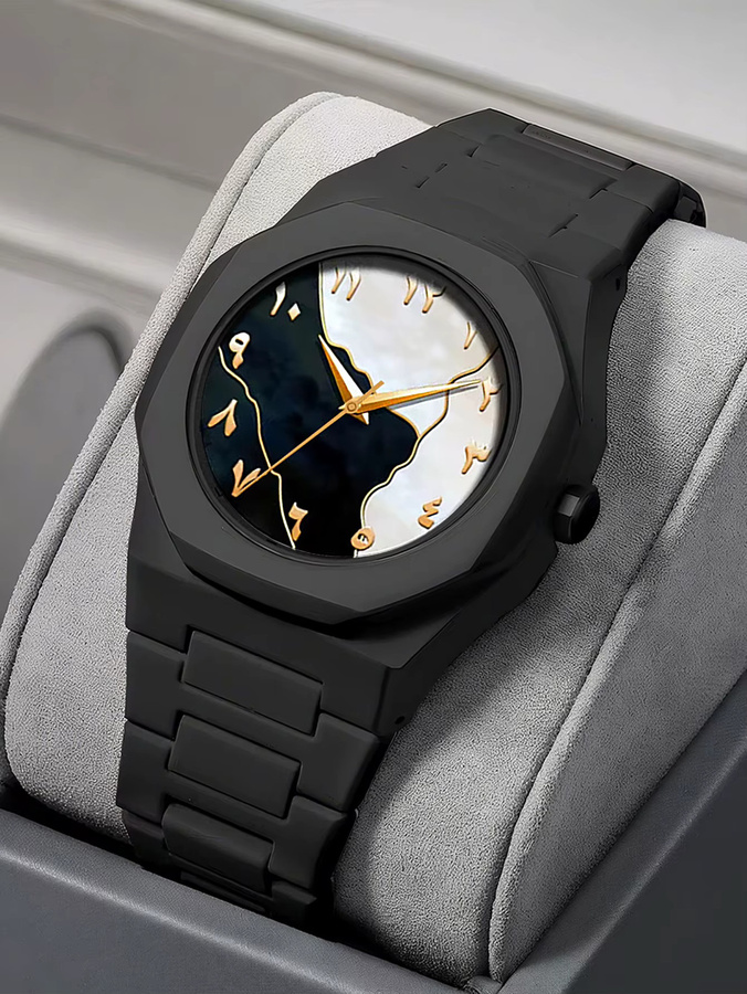 CMK Digitaluhr, Quarz, Kunststoffarmband, Schwarz, Herren - Bild 2