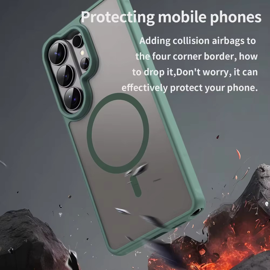 Matte magnetische Schutzhülle für Samsung Galaxy S26 S25 S24 Ultra Plus FE A16 A26 A36 A56 A35 A55 A07 A17 in Purple - Bild 2
