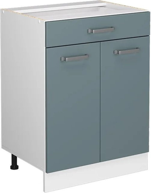 Vicco Küchenunterschrank R-Line mit Schublade in Blau, Breite: 60 cm - Bild 2
