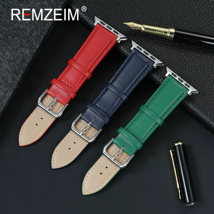 REMZEIM Uhrenarmband PU-Leder, Unisex - Bild 1