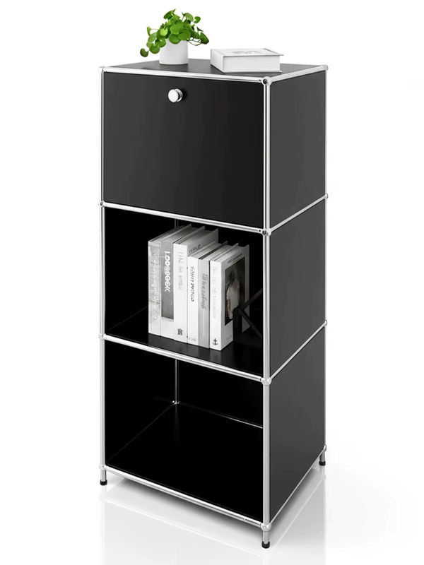 FLOORDIREKT Metallregal Concept Epure MK-107, 4-stöckiges Aufbewahrungsregal in Grau, B/T/H: 50 x 40 x 121 cm - Bild 6