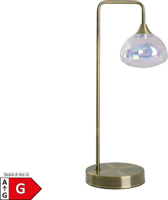 Näve LED Tischleuchte Varna in Messing mit Glas, B/T/H: 17,5 x 17,5 x 45 cm - Bild 1
