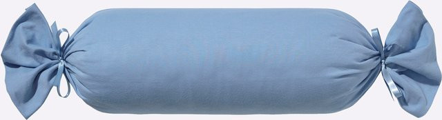 Estella Kissenbezüge aus 100% Baumwolle in Blau mit Reißverschluss und bügelfreiem Design - Bild 1