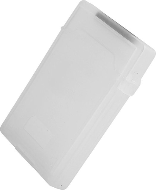 OutsideWorld Festplattenaufbewahrungsbox für HDD und SSD aus ABS-Material, staubdicht und antistatisch, Farbe: Weiß - Bild 1