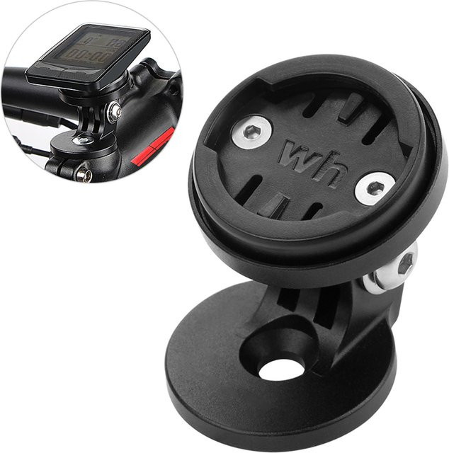 Shoemst Verstellbare Fahrradvorbau Top Cap Halterung mit 4 Adaptern für Garmin, Bryton, Cateye und Wahoo in Schwarz - Bild 1