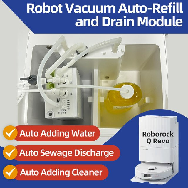 Roborock Q Revo Roboterstaubsauger Wasserwechsel Kit für automatisches Nachfüllen und Ablassen von Wasser - Bild 1
