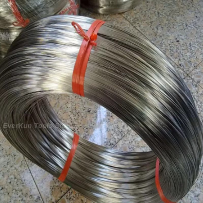 Elastischer Federdraht aus 304 Edelstahl in Silber, Einzelstrang-Zurrdrähte in verschiedenen Stärken von 0,4 mm bis 4 mm - Bild 4